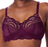 *SALE* Mastectomy Bra 'Karolina Underwire' Dark Berry/Sand