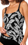 *SALE* Mastectomy Swim 'Lanzarote Tankini Top' Black/White