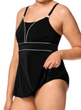 Mastectomy Swimsuit 'Ravello Sarong One Piece' Black/Silver