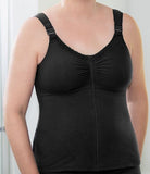 Zip-Front Post Surgery Camisole - Black