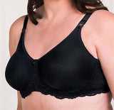*FINAL SALE* 34 DD-Mastectomy Bra 'Audrey Underwire' Black