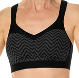 Mastectomy Bra 'Jolie Wire Free Sports Bra' Black