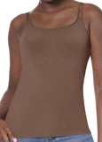 Mastectomy Top 'Valletta Tank' Mocha