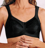 Mastectomy Bra 'Isadora Wire Free Soft Cup' in Black
