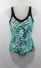 *FINAL SALE - size 10* Mastectomy Swimsuit ' Shirred Girl Leg' One Piece