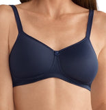 *FINAL SALE* Mastectomy Bra 'Mara Wire Free Moulded  Cup' Dark Blue