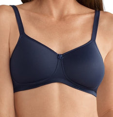 *FINAL SALE* Mastectomy Bra 'Mara Wire Free Moulded  Cup' Dark Blue