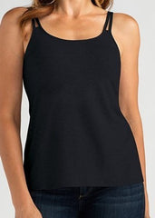 Mastectomy Top 'Valletta Tank' Black