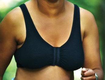 Mastectomy Bra 'Cotton Leisure' Front Close Beige, Black or White –
