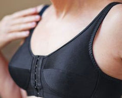 Mastectomy Bra 'Front Close Rose Black'