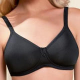Mastectomy Bra 'Lara T-Shirt Wire Free Moulded Cup ' Black