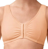 Mastectomy Bra 'Fleur Front Close Cotton Leisure' Sand