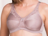 Mastectomy Bra 'Barbara Lace Accent Soft Cup' Sandstone