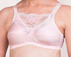 Mastectomy Bra 'Jessica Lace Camisole' Powder Pink –