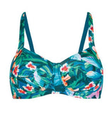 Mastectomy Swim Top 'Mauritius Bikini Top' Teal Floral