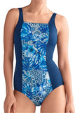 *SALE* Mastectomy Swimwear 'Bahamas One Piece' Navy/Royal Blue