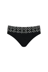 *FINAL SALE* Swim Bottom 'Asian Garden High Waist' Black/WhiteStar