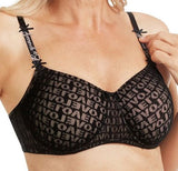 *SALE* Mastectomy Bra 'Be Yourself Moulded Wire Free' Black/Taupe