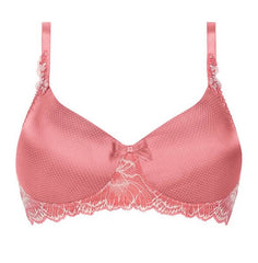 *FINAL SALE* Mastectomy Bra 'Floral Chic Moulded Wire Free' Strawberry