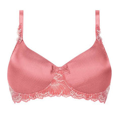 *SALE* Mastectomy Bra 'Floral Chic Moulded Wire Free' Strawberry