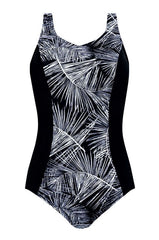*SALE* Mastectomy Swimsuit 'Florida One Piece' Black/White