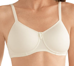 Mastectomy Bra 'Lara T-Shirt Wire Free Moulded Cup ' Off-White
