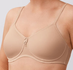 Mastectomy Bra 'Lara T-Shirt Wire Free Moulded Cup' Sand