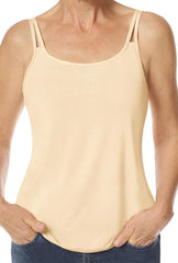 Mastectomy Top 'Valletta Tank' Sand