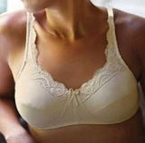 Mastectomy Bra 'Lace Front' in Beige