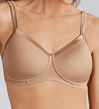 Mastectomy Bra 'Lara Satin Moulded Wire Free Cup' Sand