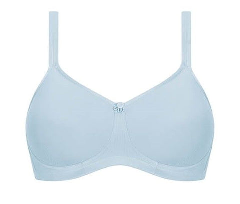FINAL SALE* Mastectomy Bra 'Mara Wire Free Moulded Cup' Light Blue