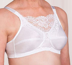 Mastectomy Bra 'Jessica Lace Camisole' White or Nude