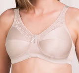 Mastectomy Bra 'Barbara Lace Accent Soft Cup' Light Nude