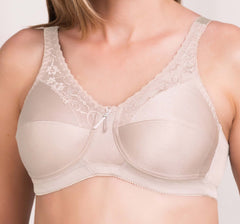 Mastectomy Bra 'Barbara Lace Accent Soft Cup' Light Nude –